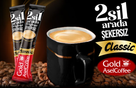 Gold Aseel Fabrikasından iyi tat ve güzel koku ile doğal hazır cappuccino tozu